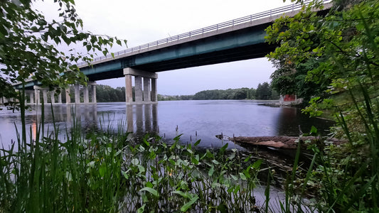 La Pluie Près Du Pont Jacques Cartier De Sherbrooke Et Rivière Magog 25 Juillet 2021 (Vue K1) 5H39